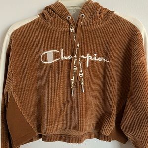 Champion Reverse Weave / Corduroy Cropped Hoodie XS